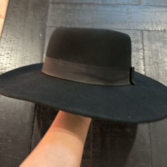 NWOT Nine West Women\'s Wool Felt Telescope Floppy Hat One Size Black‌‌‌‌‌‌‌ main image 5